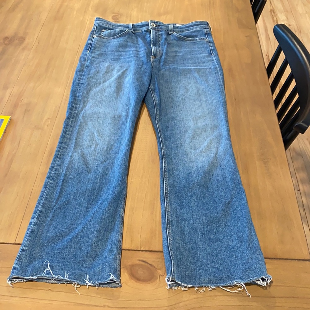 Rag and bone cropped flare like jeans